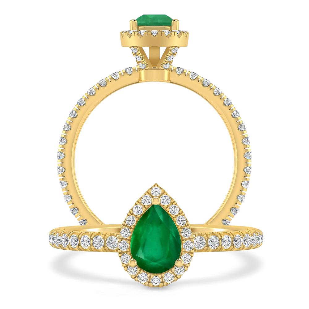 Yellow Gold - Emerald