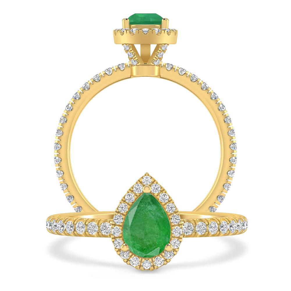 Yellow Gold - Emerald