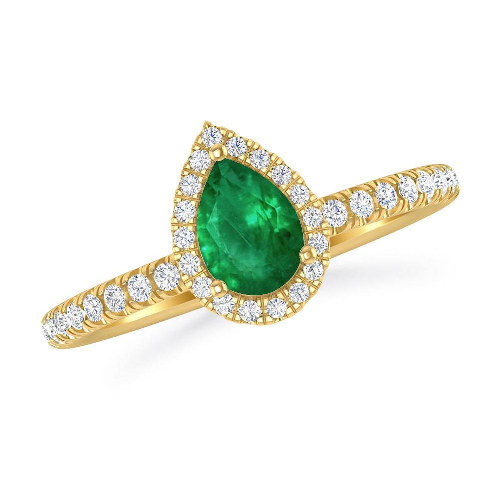 Yellow Gold - Emerald