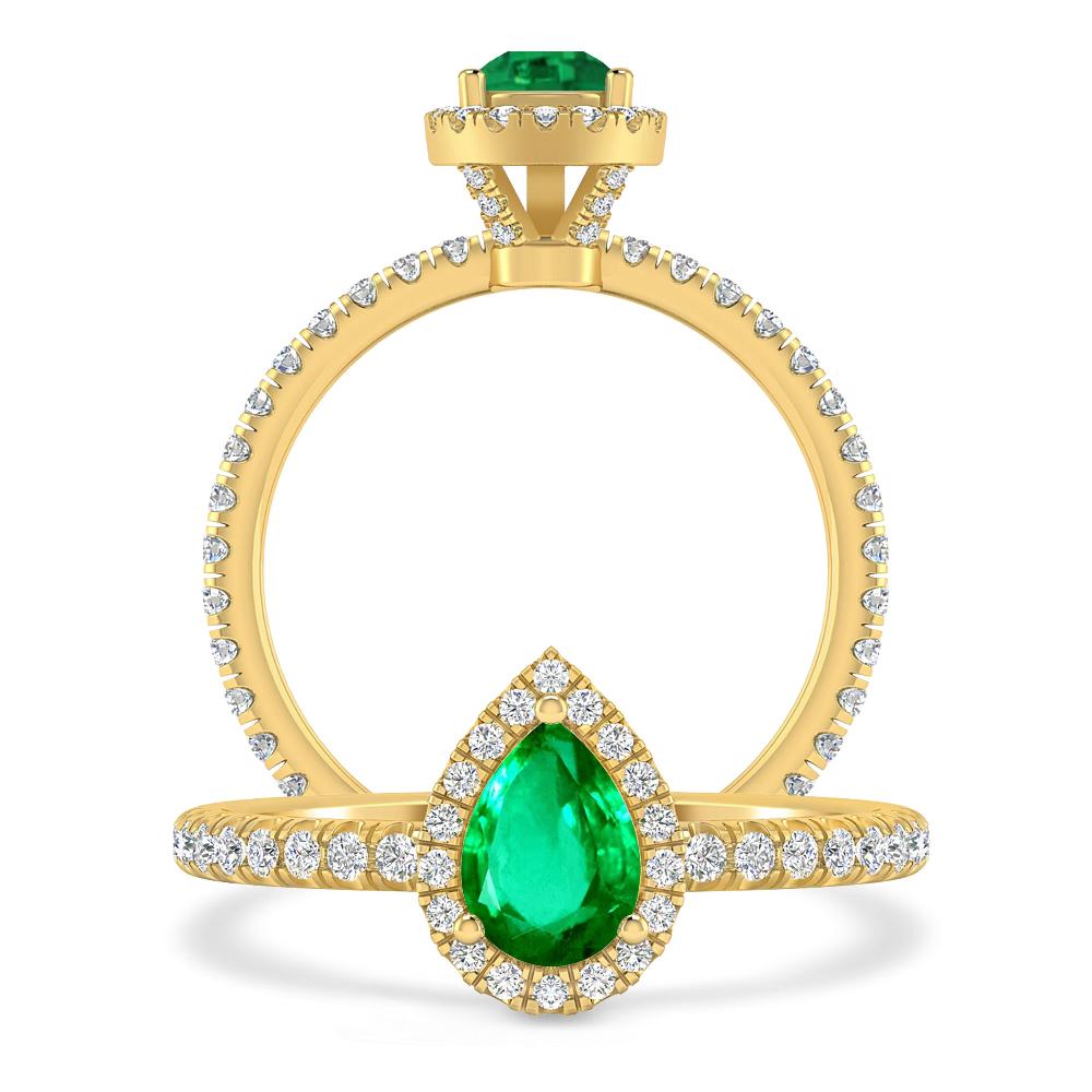 Yellow Gold - Emerald