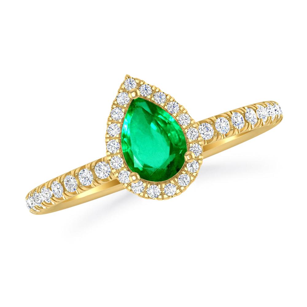 Yellow Gold - Emerald