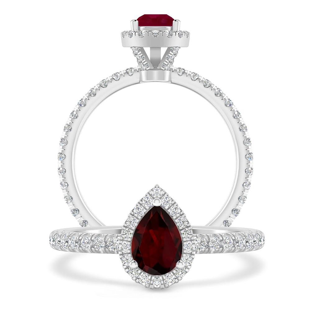 White Gold - Garnet