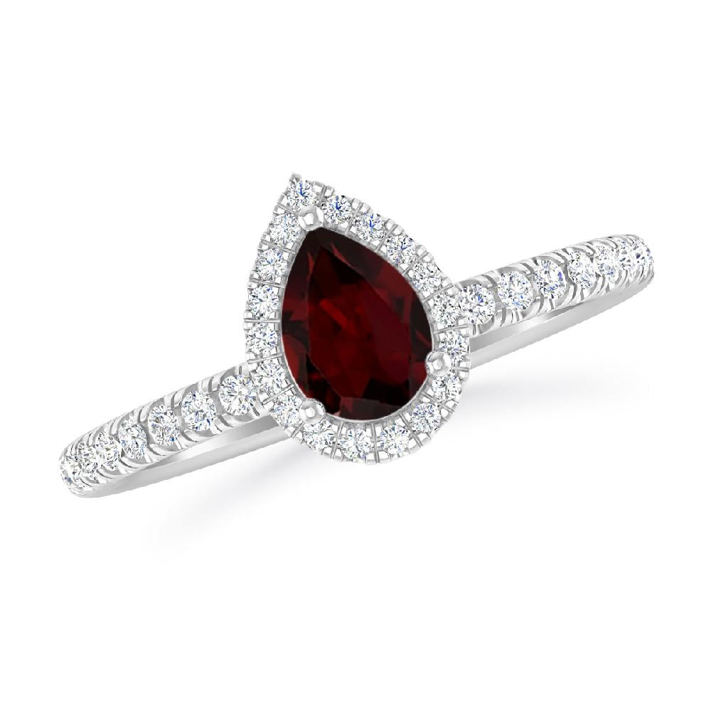 White Gold - Garnet