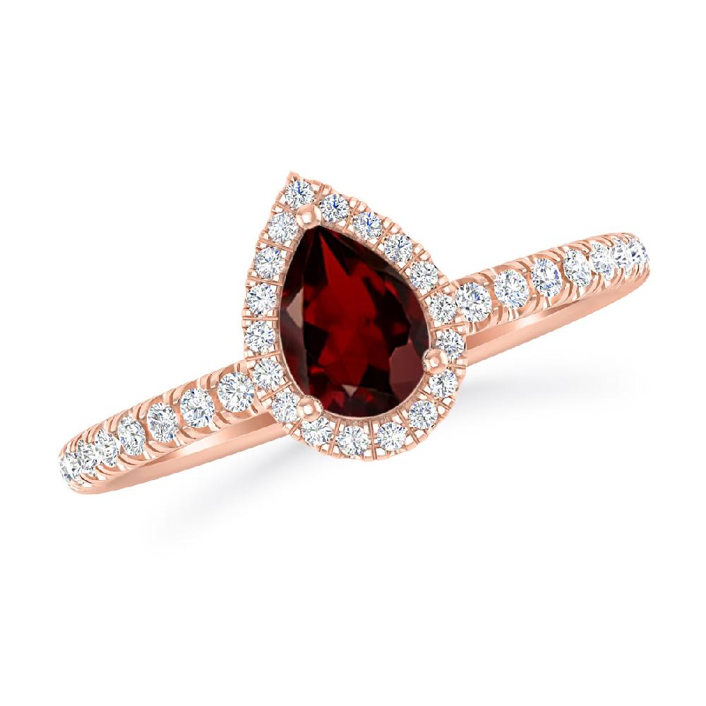 Rose Gold - Garnet