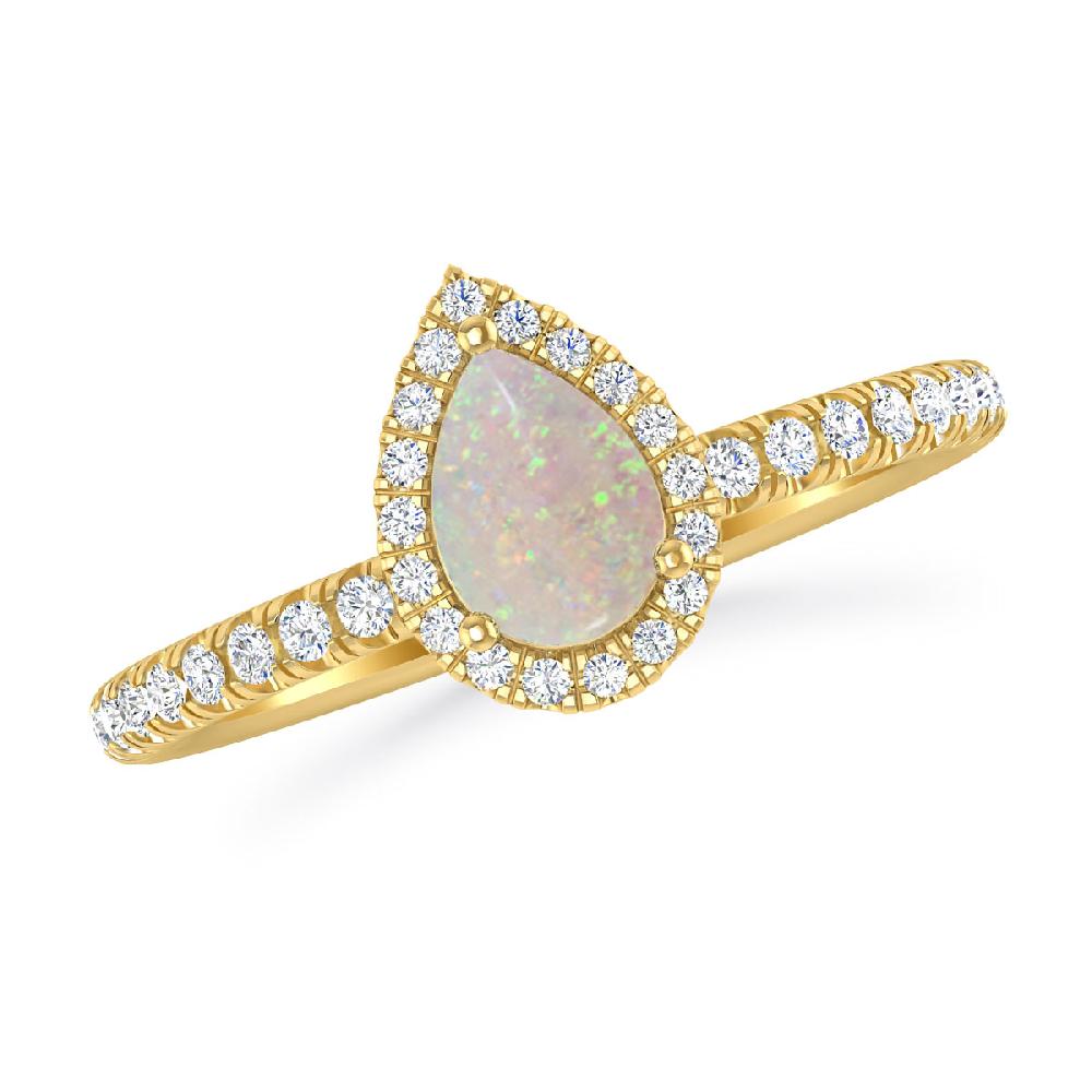 Yellow Gold - Opal