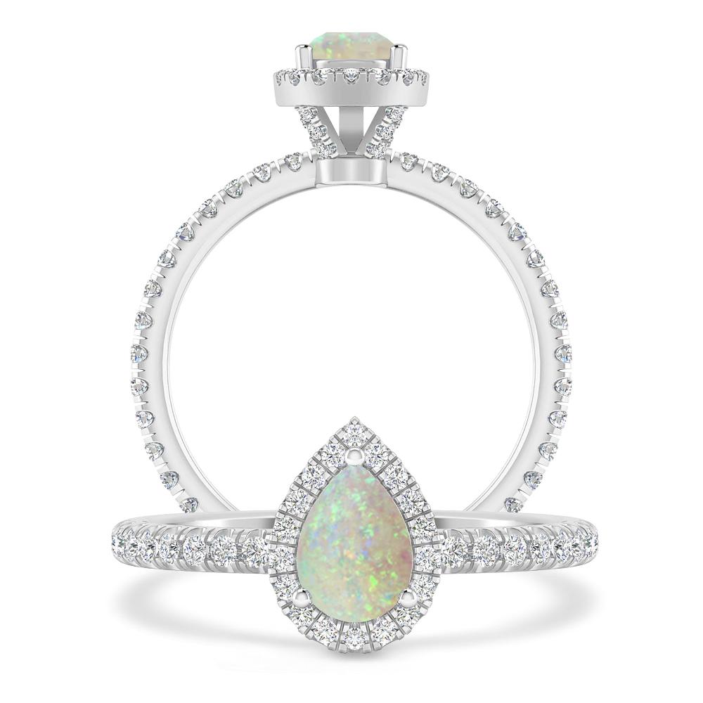 White Gold - Opal