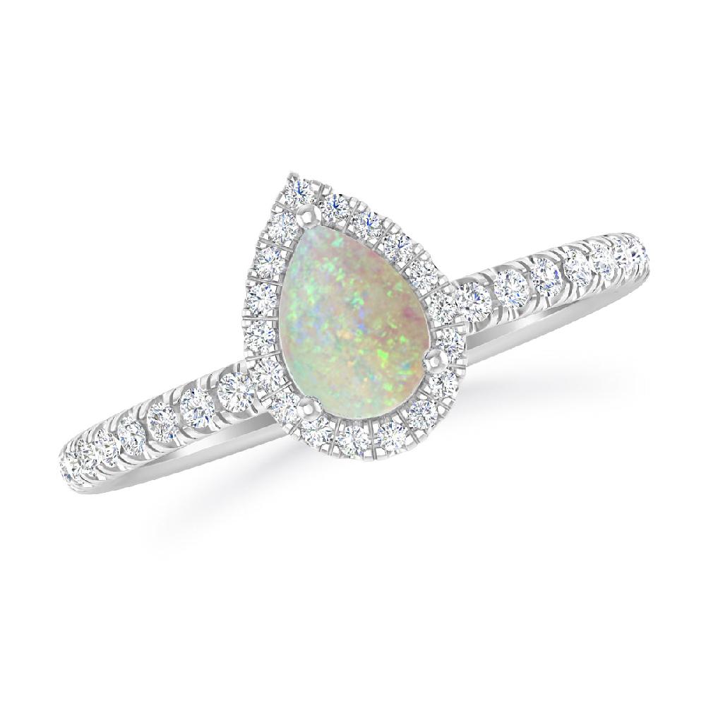 White Gold - Opal