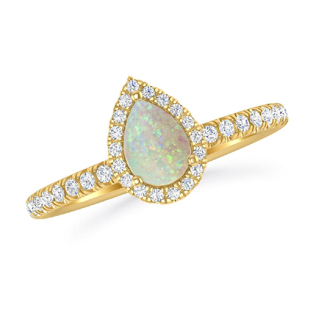 Yellow Gold - Opal