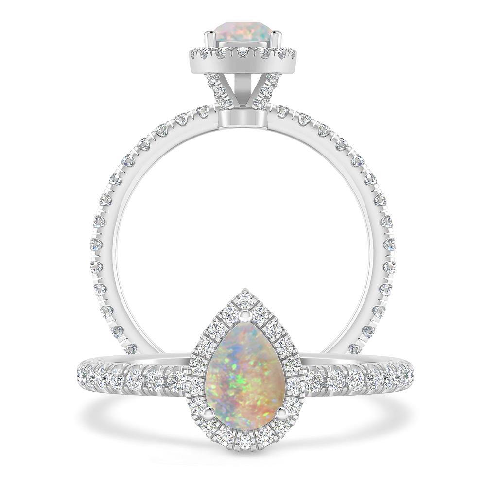 White Gold - Opal