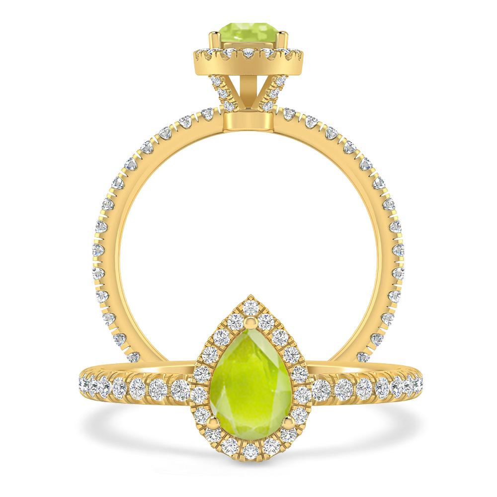 Yellow Gold - Peridot