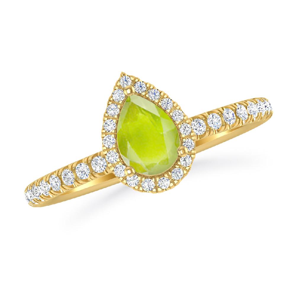 Yellow Gold - Peridot