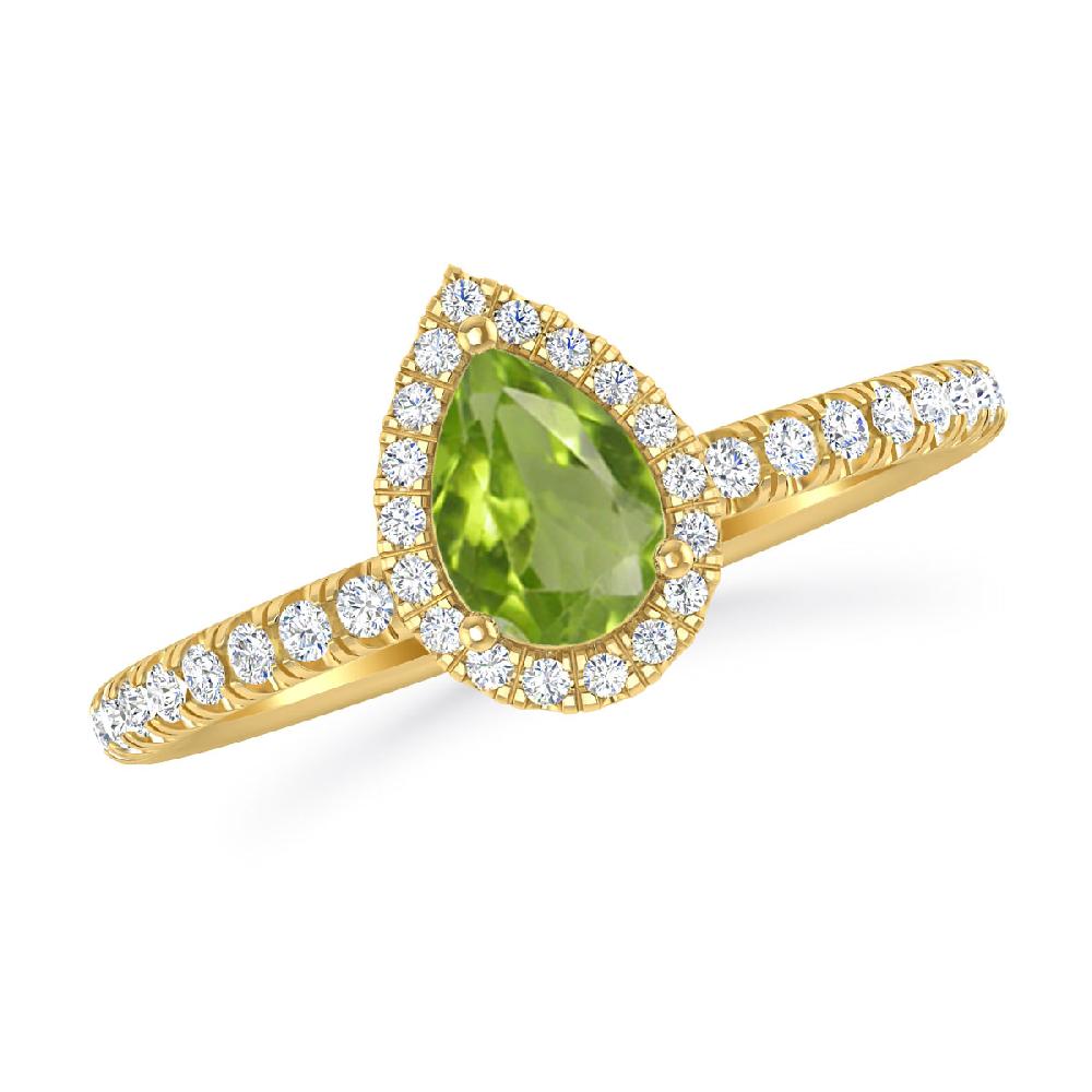 Yellow Gold - Peridot