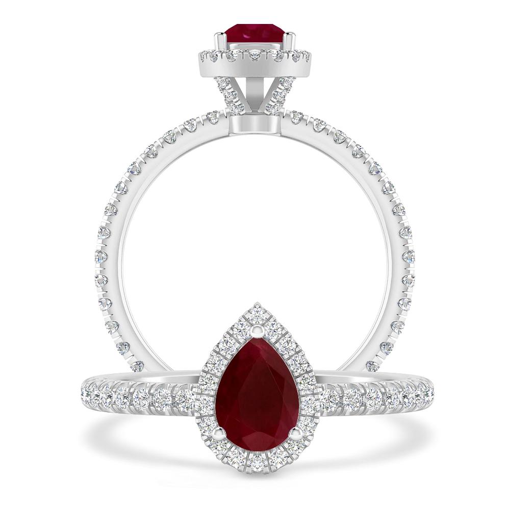 White Gold - Ruby