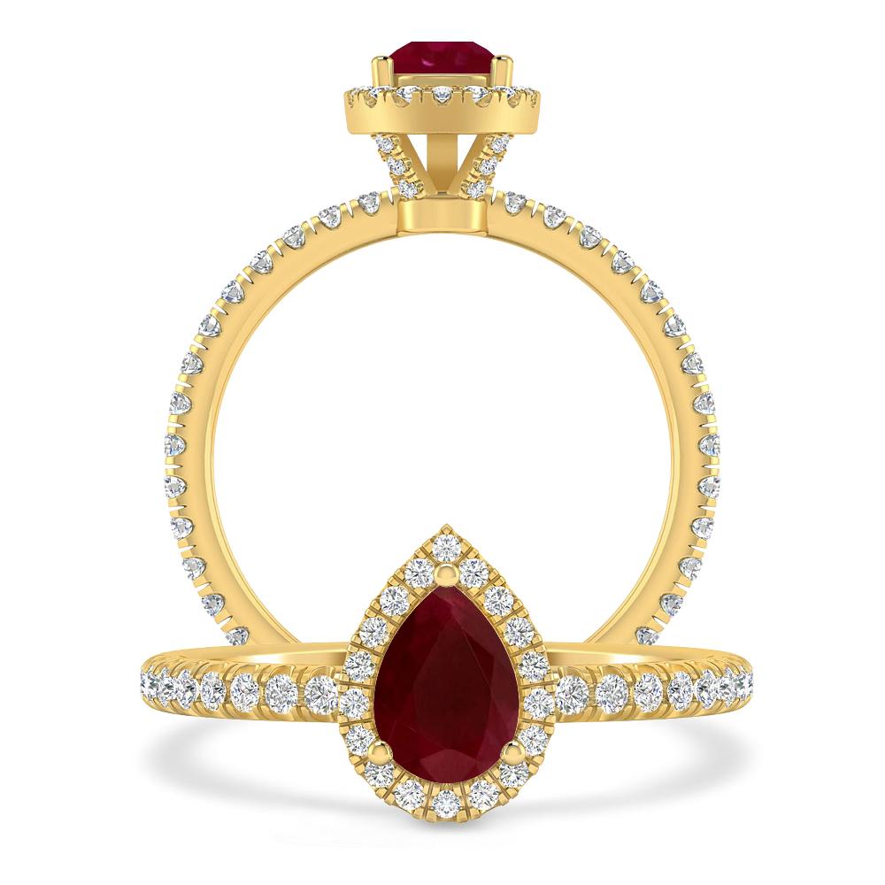 Yellow Gold - Ruby