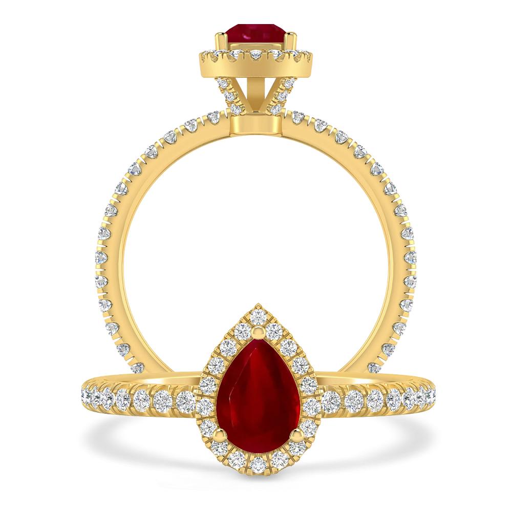 Yellow Gold - Ruby