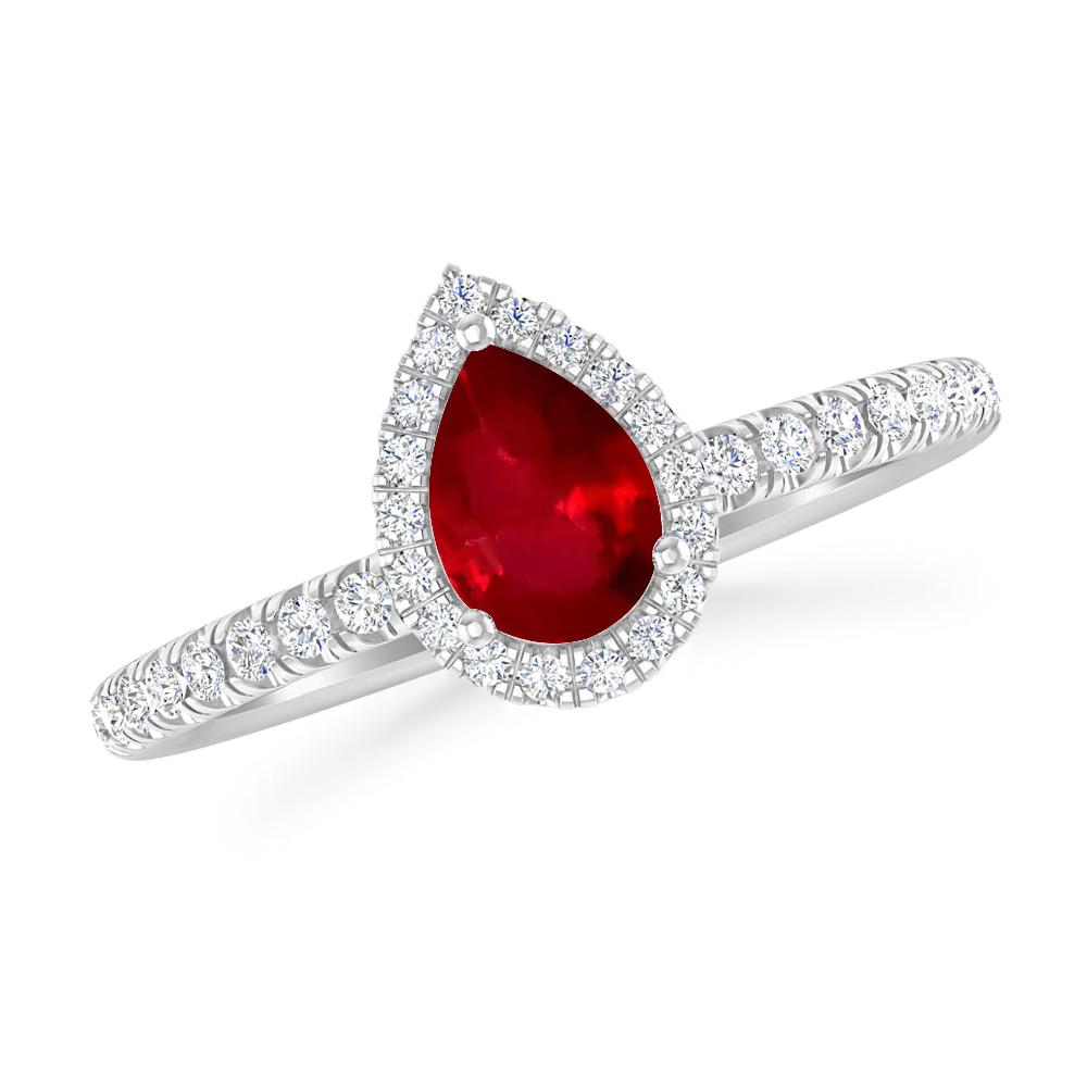 White Gold - Ruby