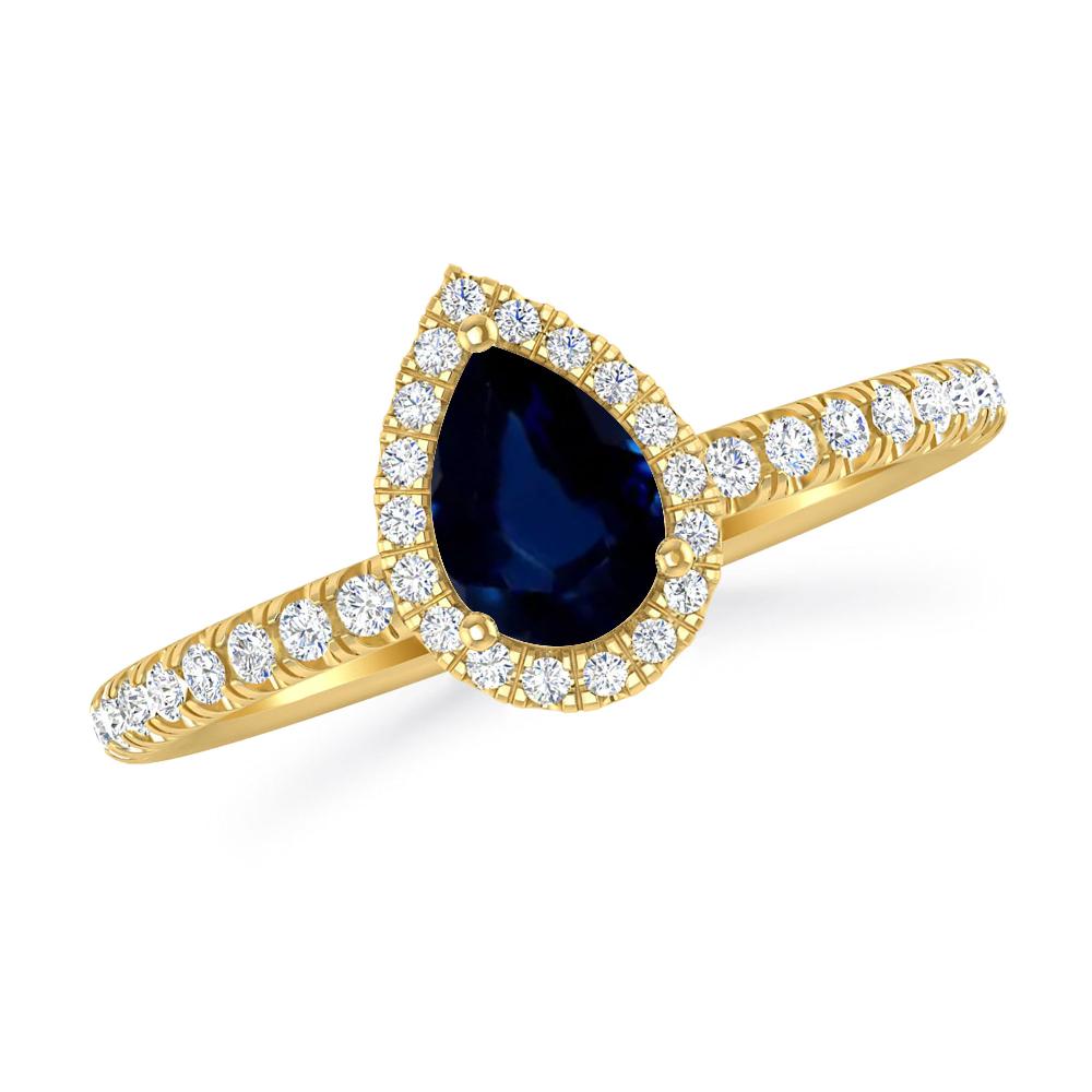 Yellow Gold - Sapphire