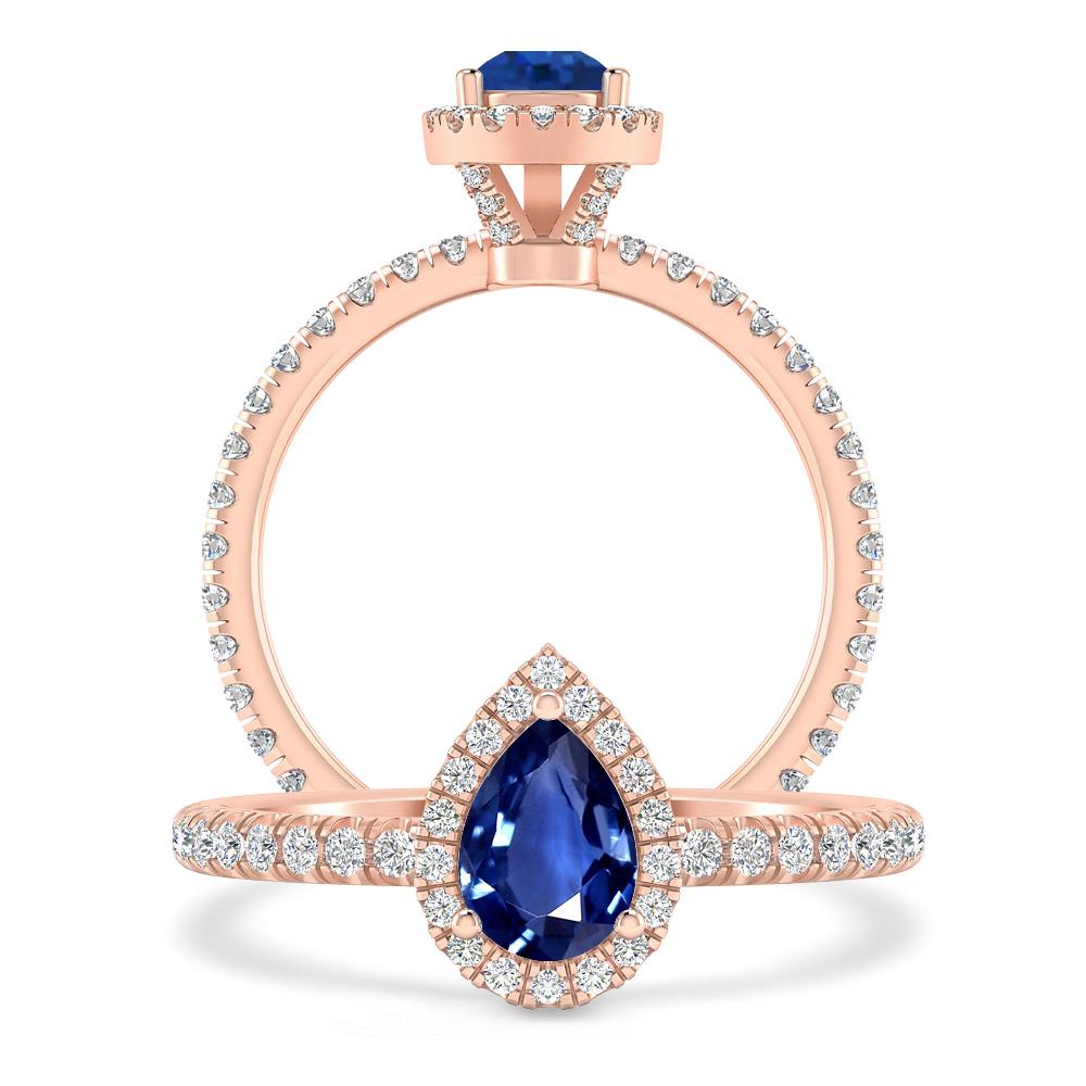 Rose Gold - Sapphire