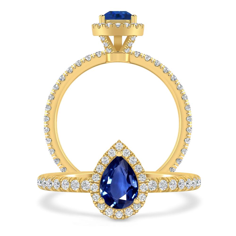 Yellow Gold - Sapphire