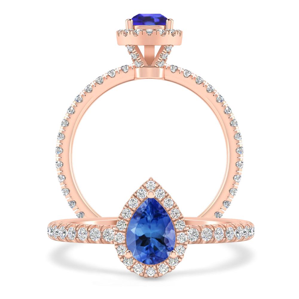 Rose Gold - Tanzanite