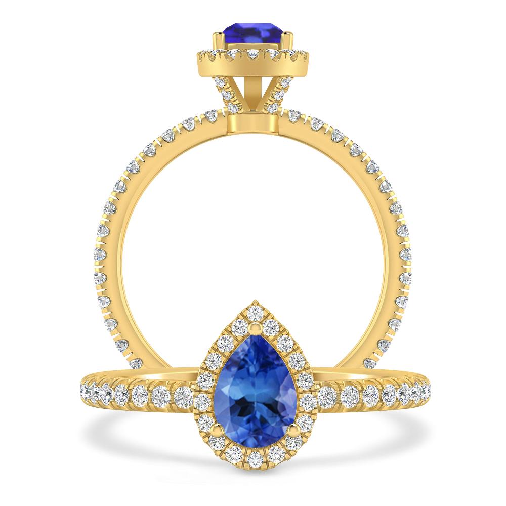 Yellow Gold - Tanzanite