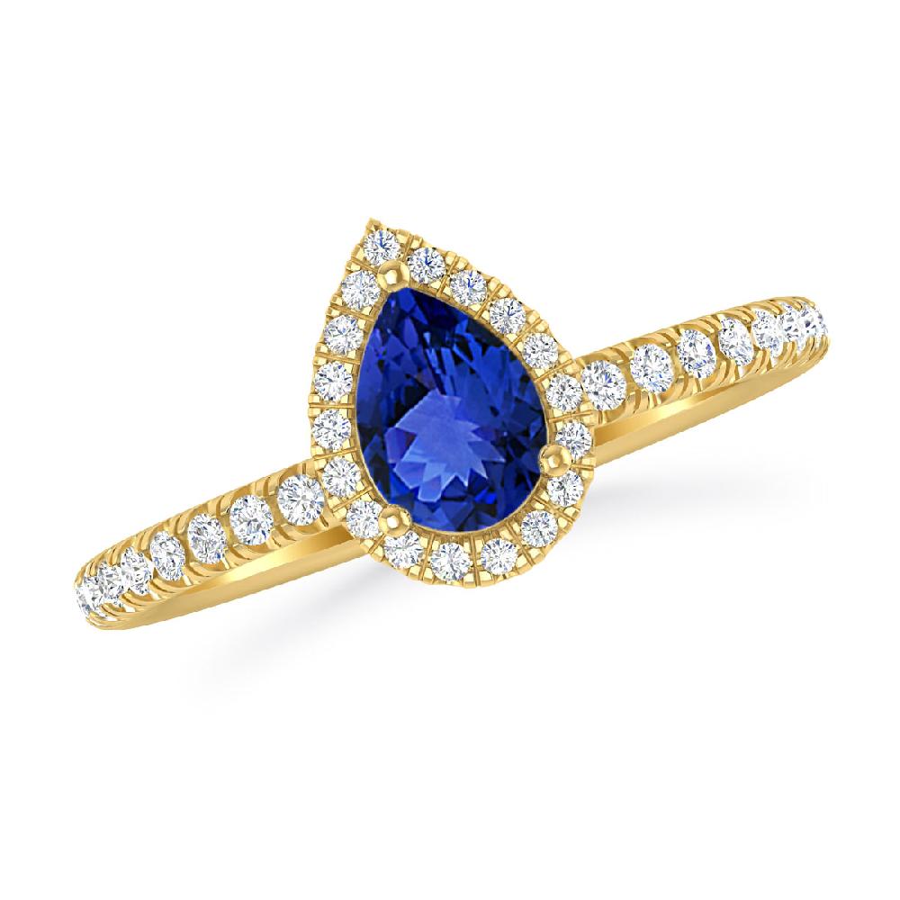 Yellow Gold - Tanzanite