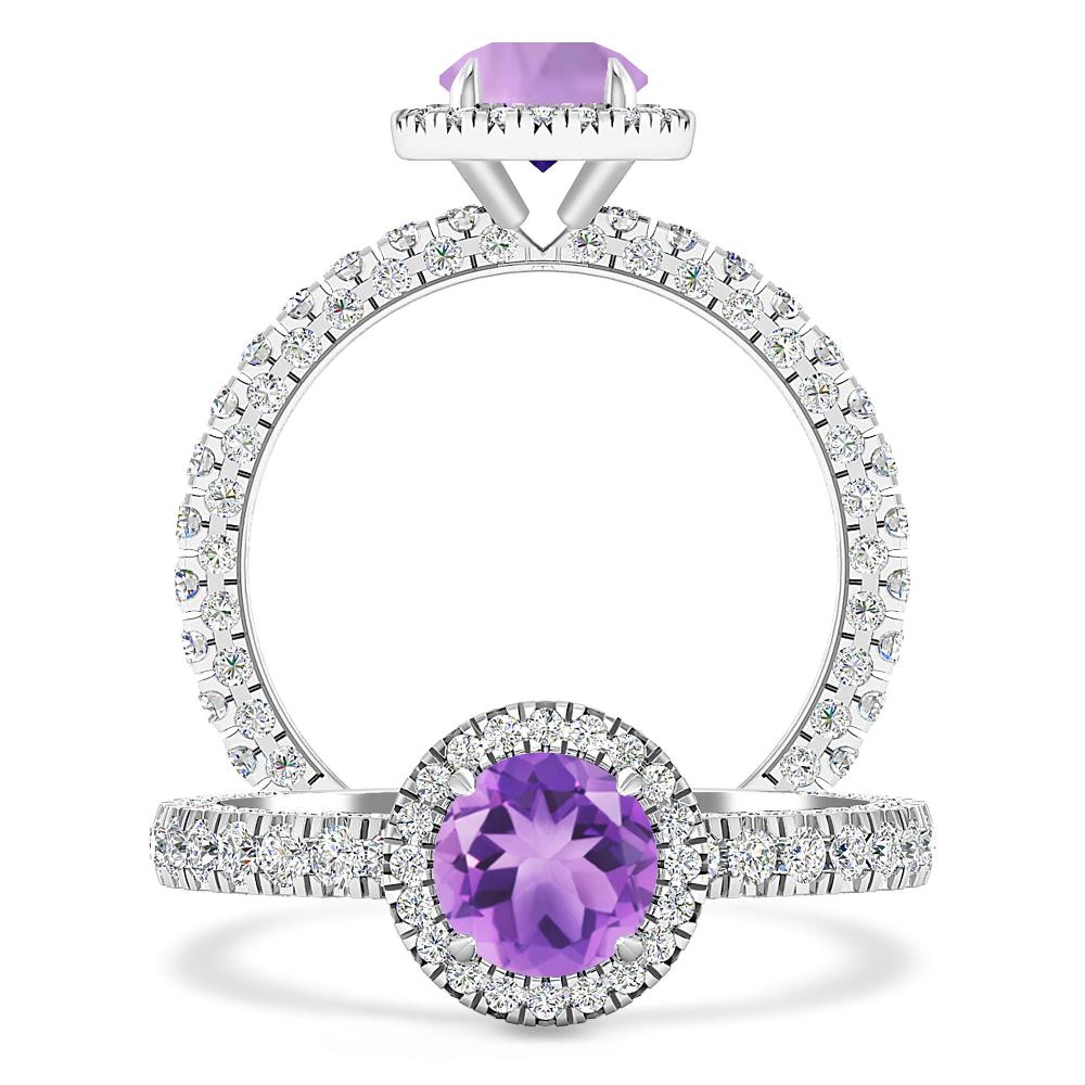 White Gold - Amethyst