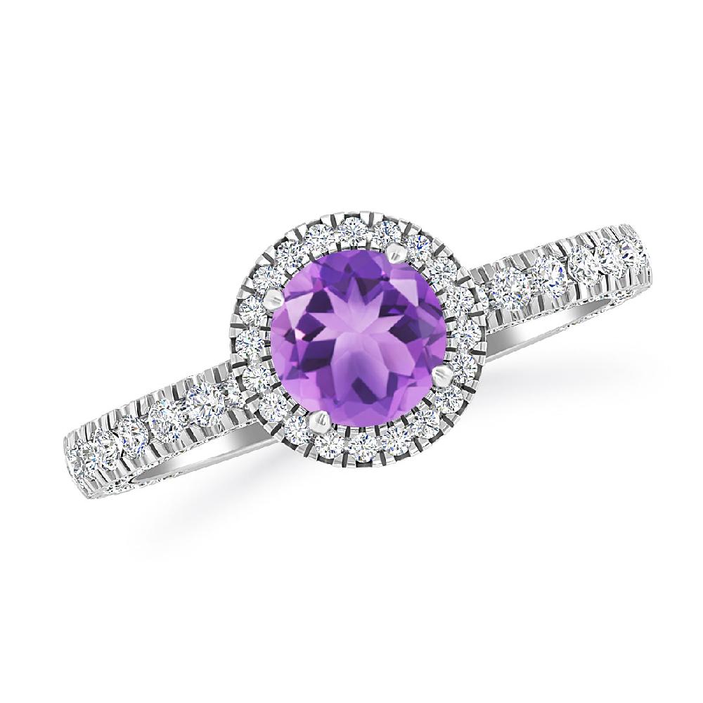 White Gold - Amethyst