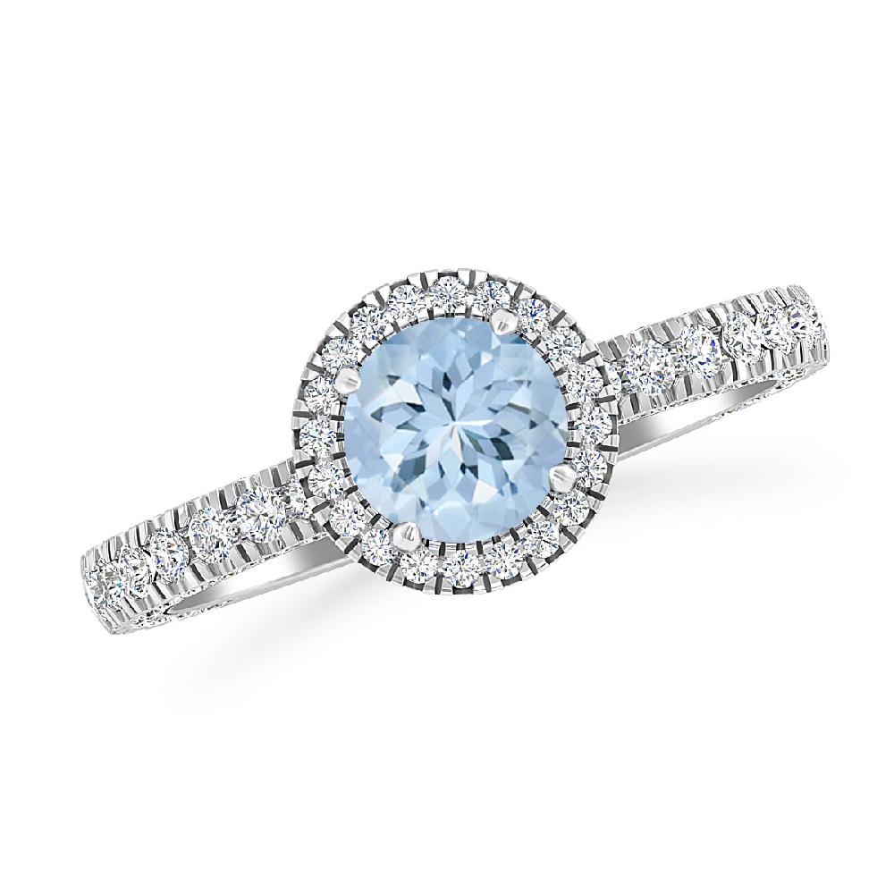 White Gold - Aquamarine