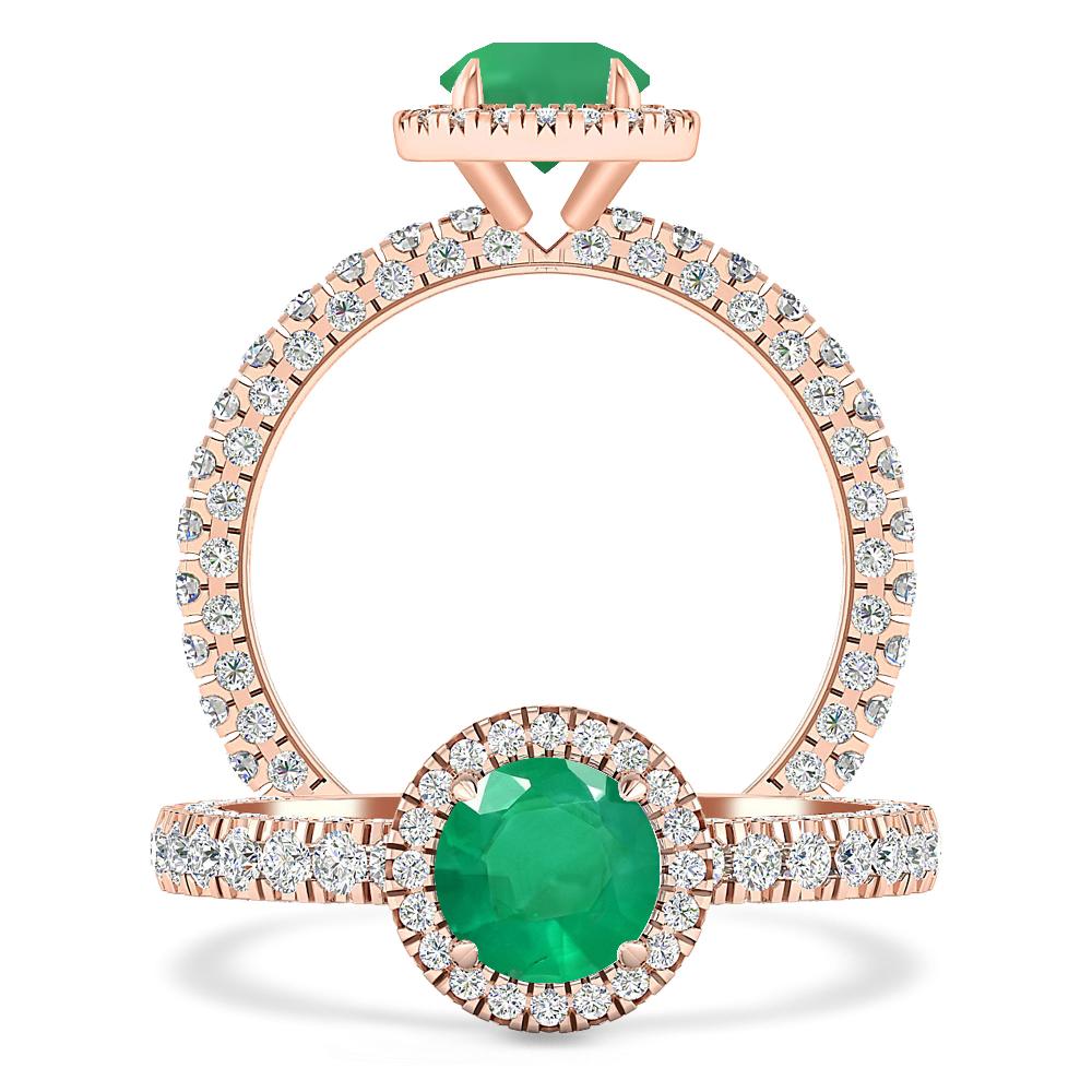 Rose Gold - Emerald