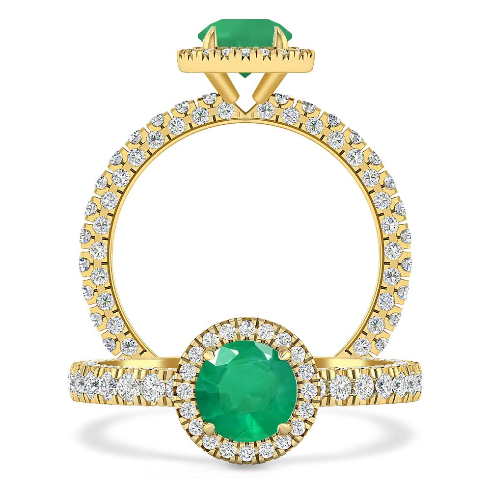 Yellow Gold - Emerald