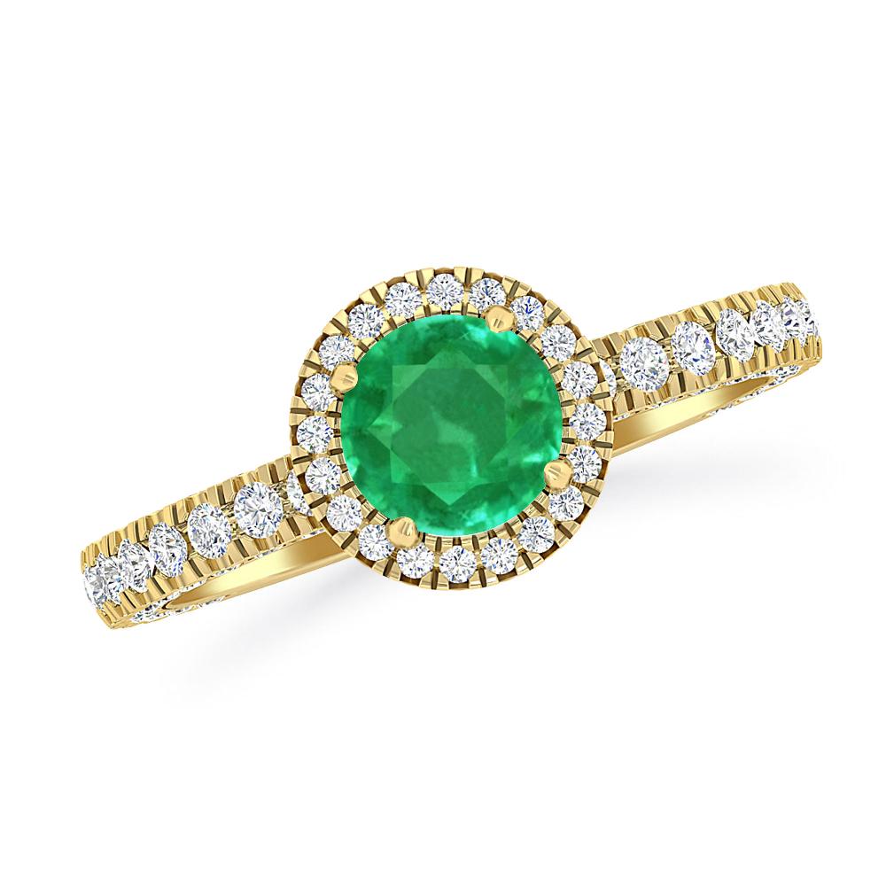 Yellow Gold - Emerald