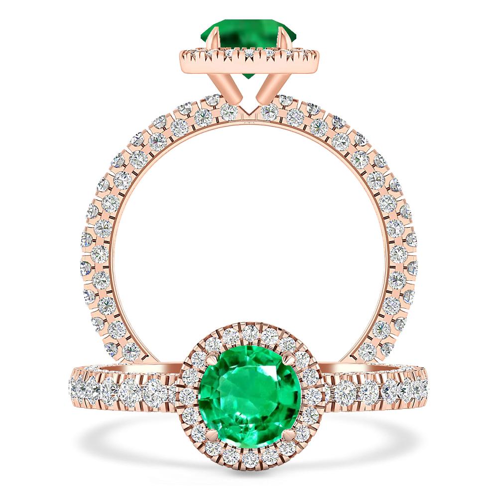 Rose Gold - Emerald