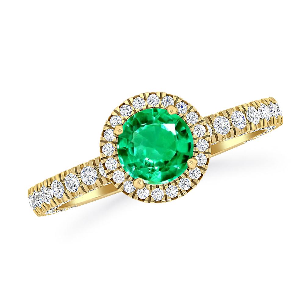 Yellow Gold - Emerald