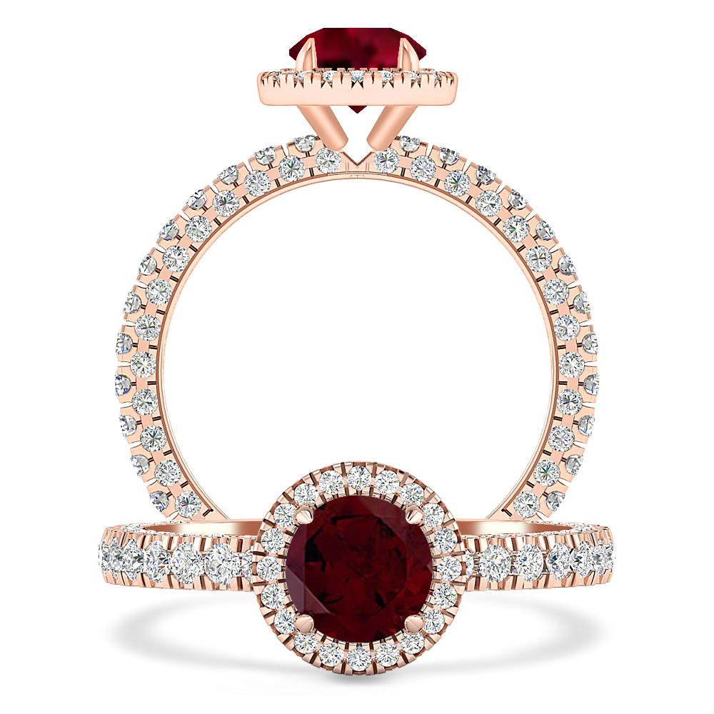 Rose Gold - Garnet