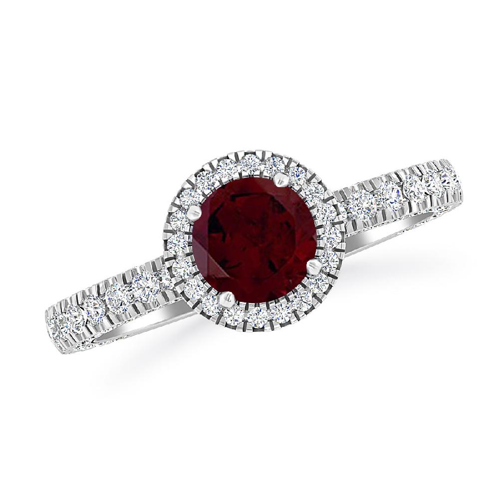 White Gold - Garnet