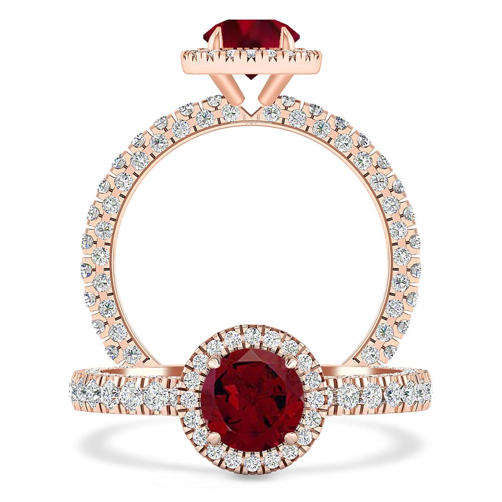 Rose Gold - Garnet