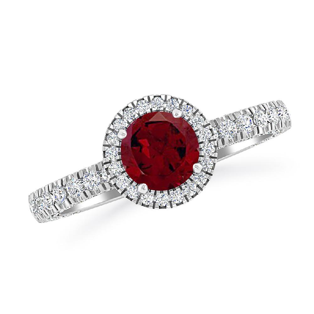 White Gold - Garnet