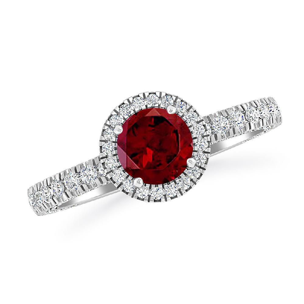 White Gold - Garnet