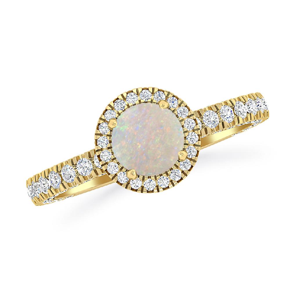 Yellow Gold - Opal