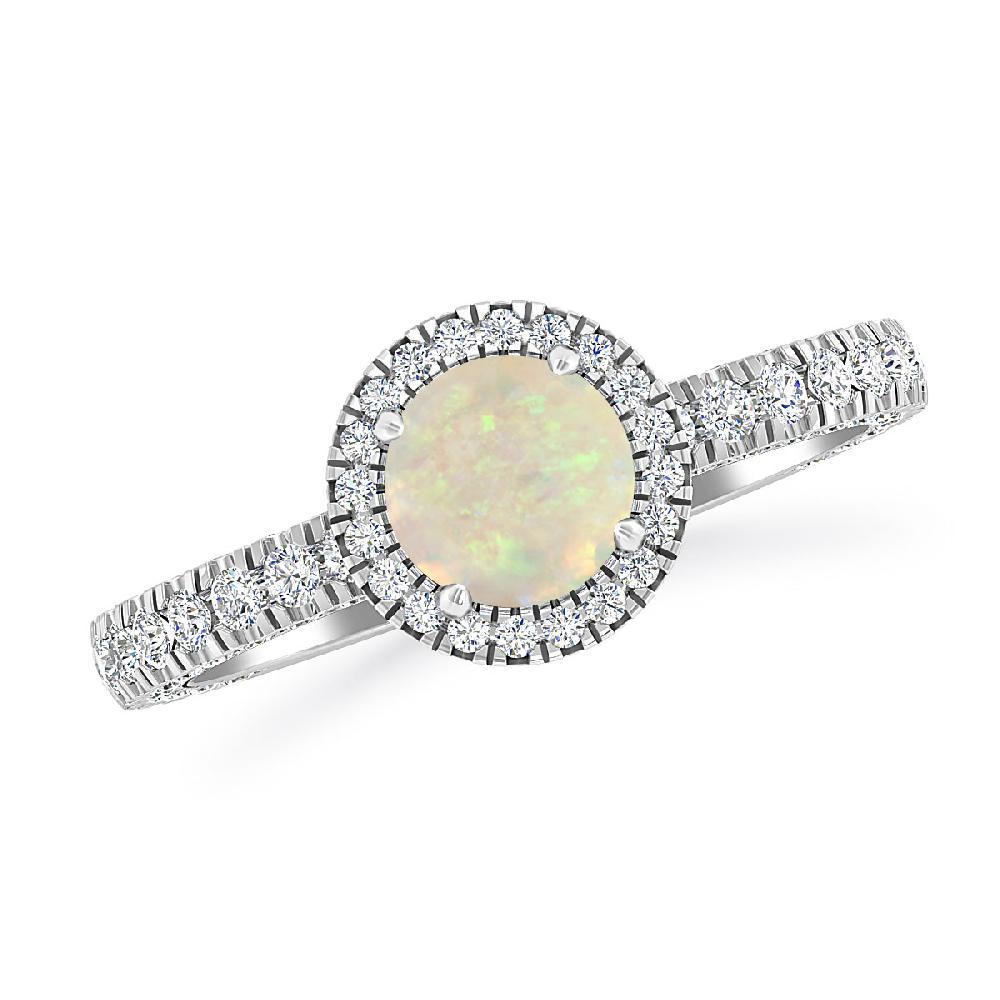 White Gold - Opal