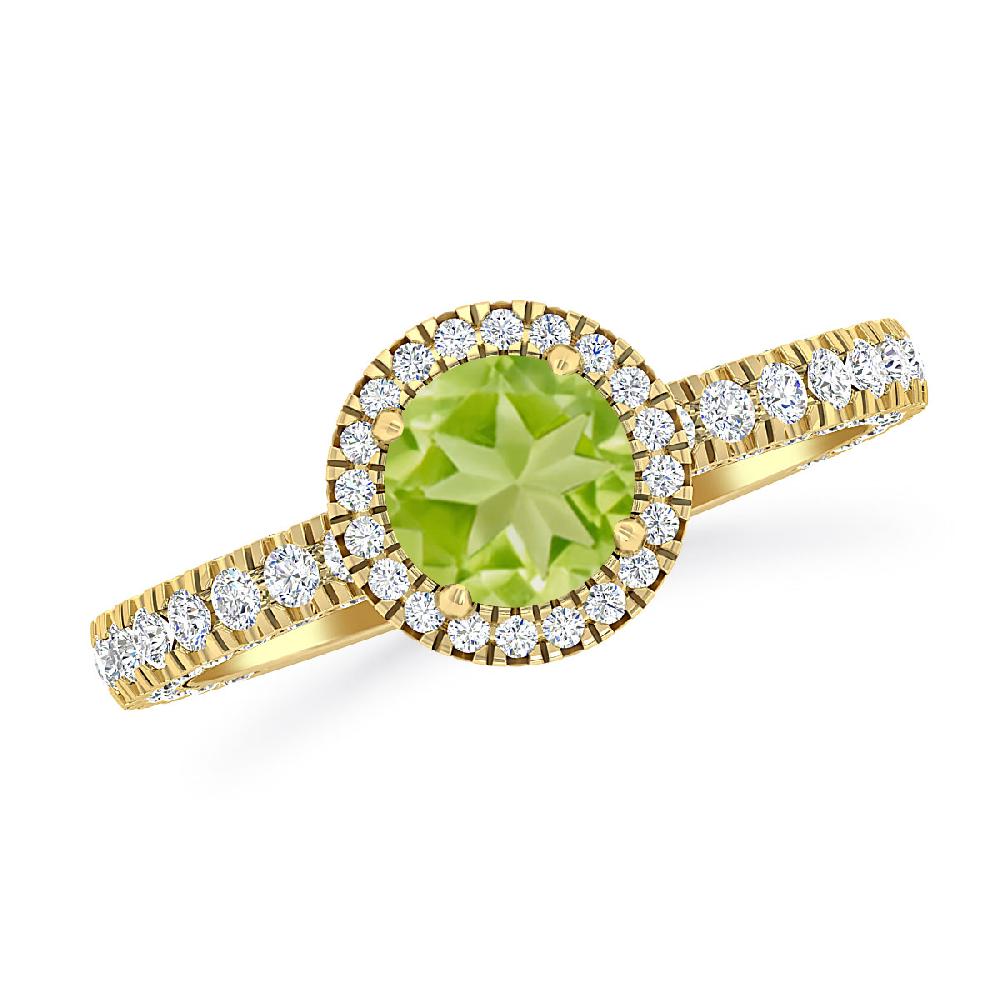 Yellow Gold - Peridot