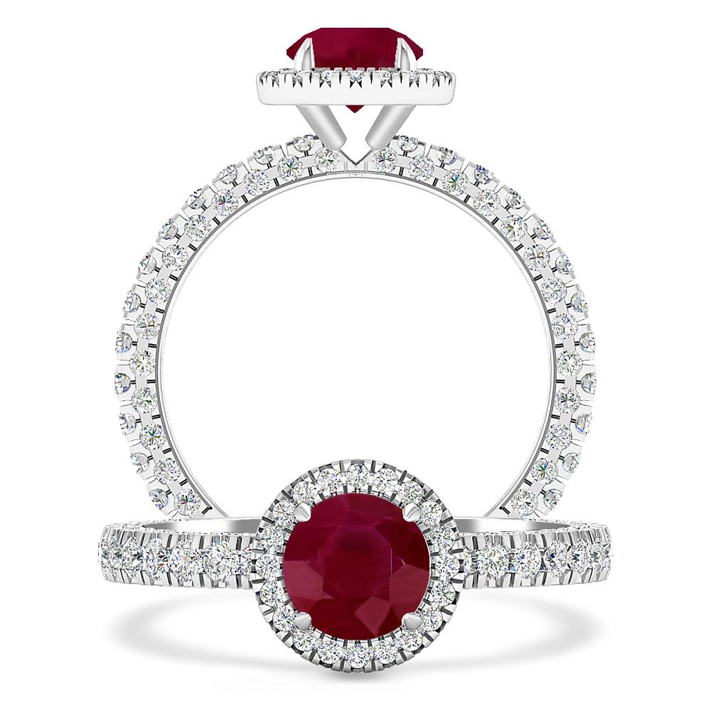 White Gold - Ruby