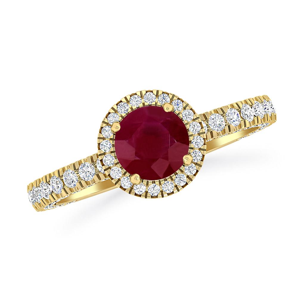 Yellow Gold - Ruby