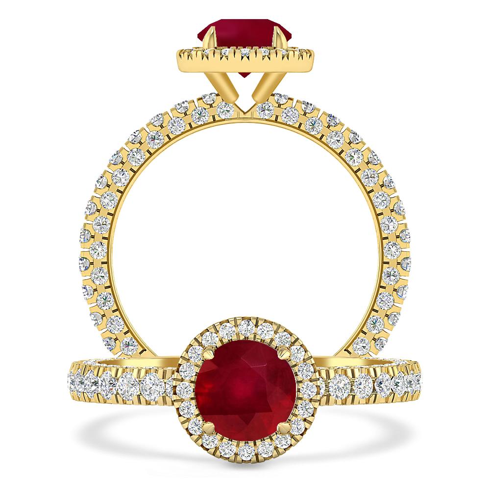 Yellow Gold - Ruby