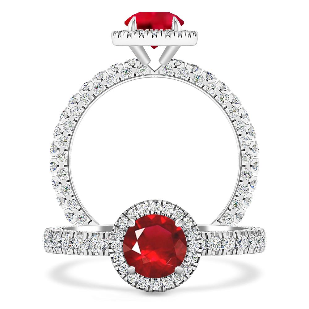 White Gold - Ruby