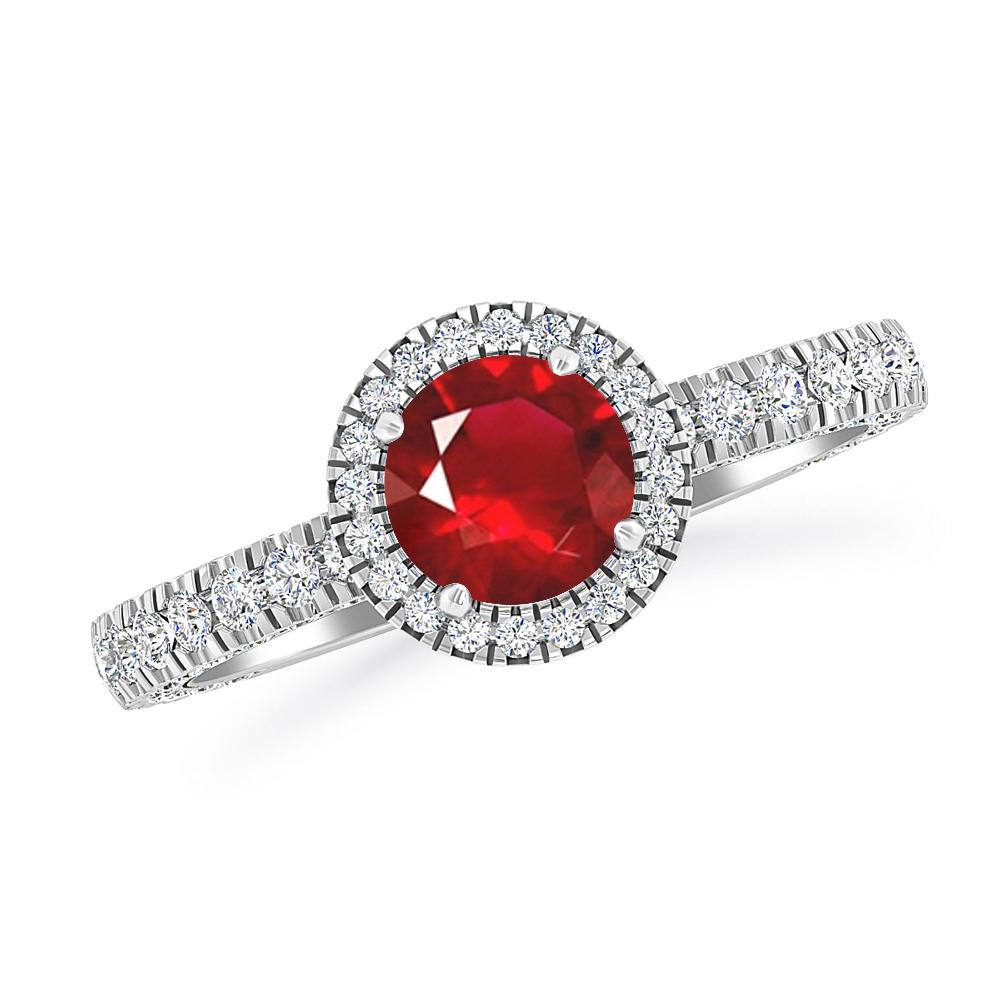 White Gold - Ruby