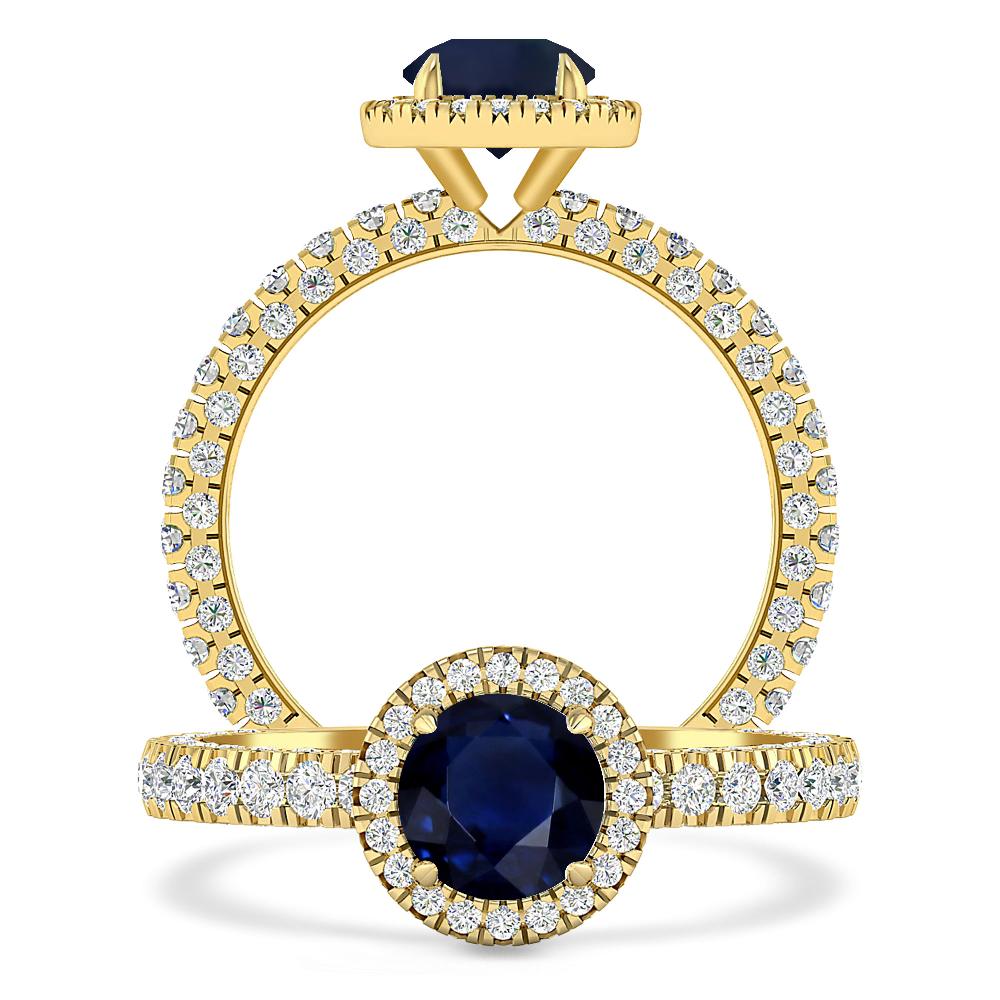 Yellow Gold - Sapphire