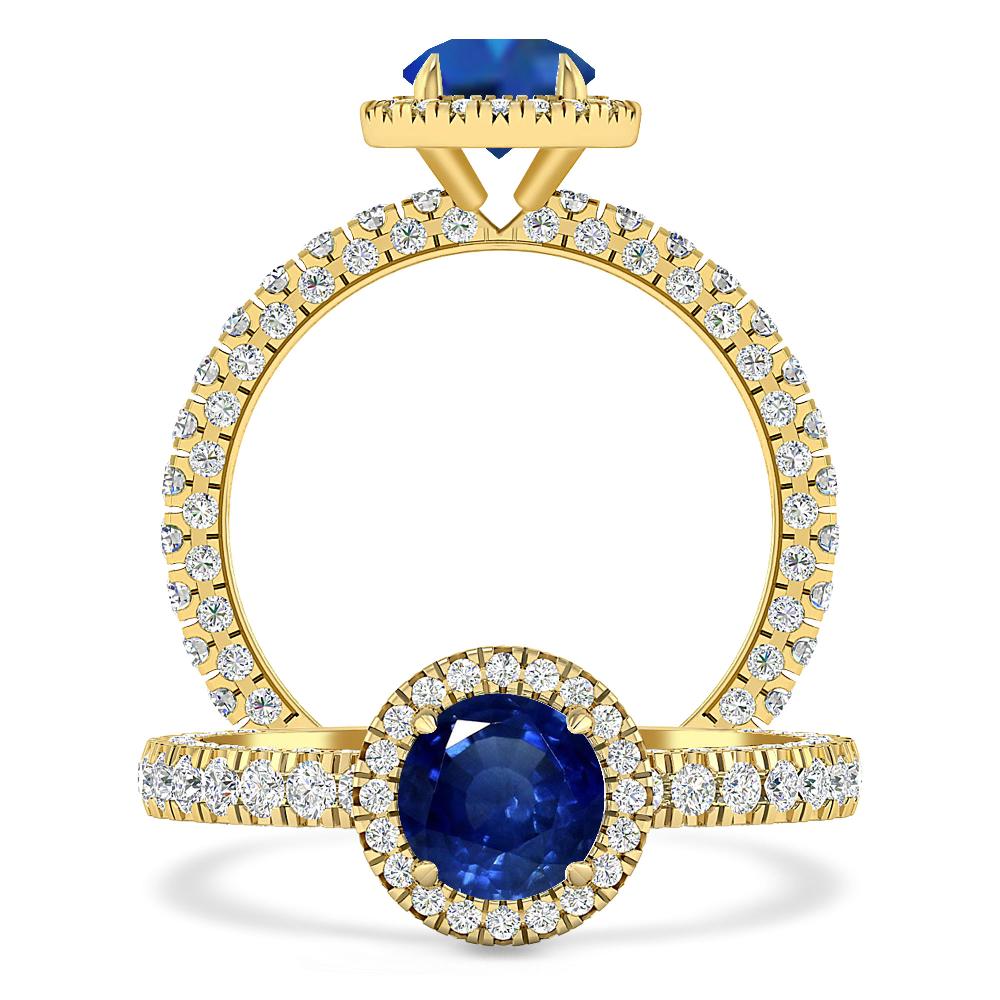 Yellow Gold - Sapphire