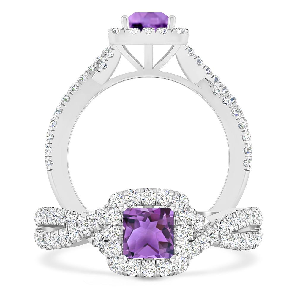 White Gold - Amethyst